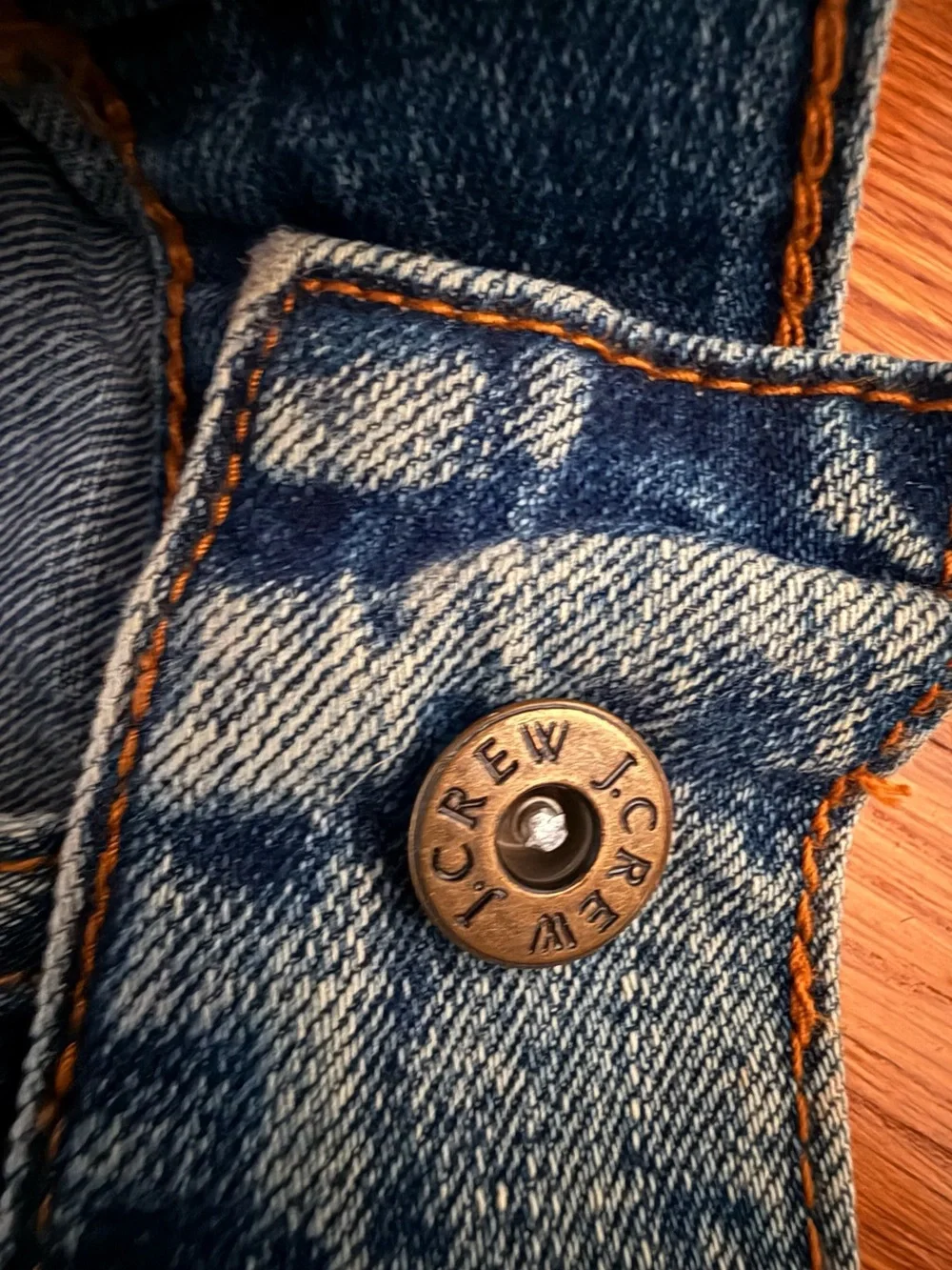 J. Crew Medium Blue Trucker Jacket, Men’s XXL